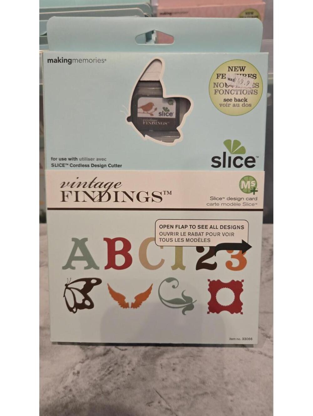 Making Memories Slice Vintage Findings Card Design  MS+ Cordless Design Cutter